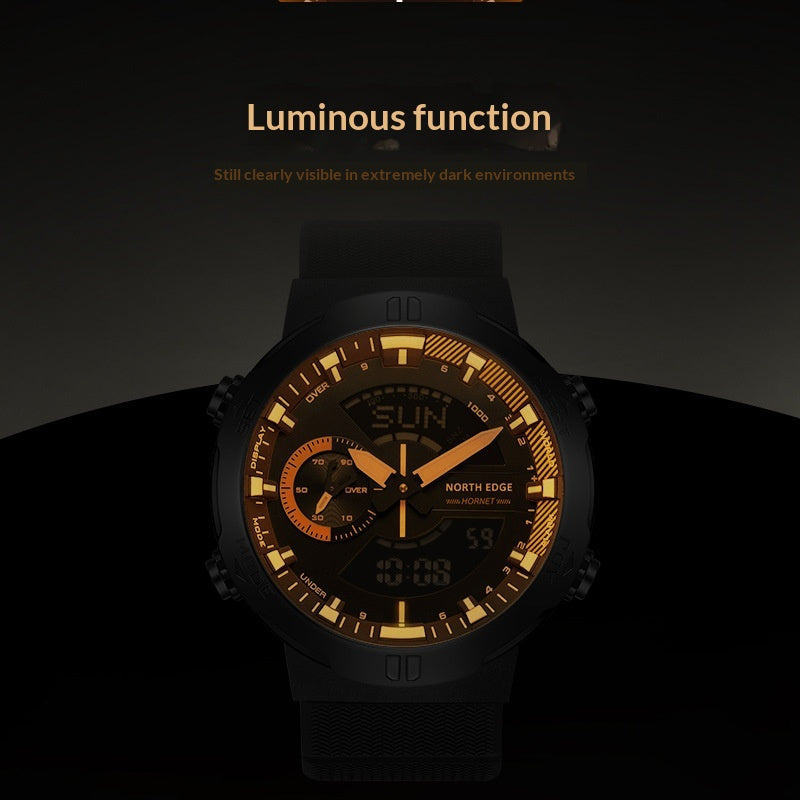 Men's Multifunctional Quartz Watch Movement Sports Wristwatch