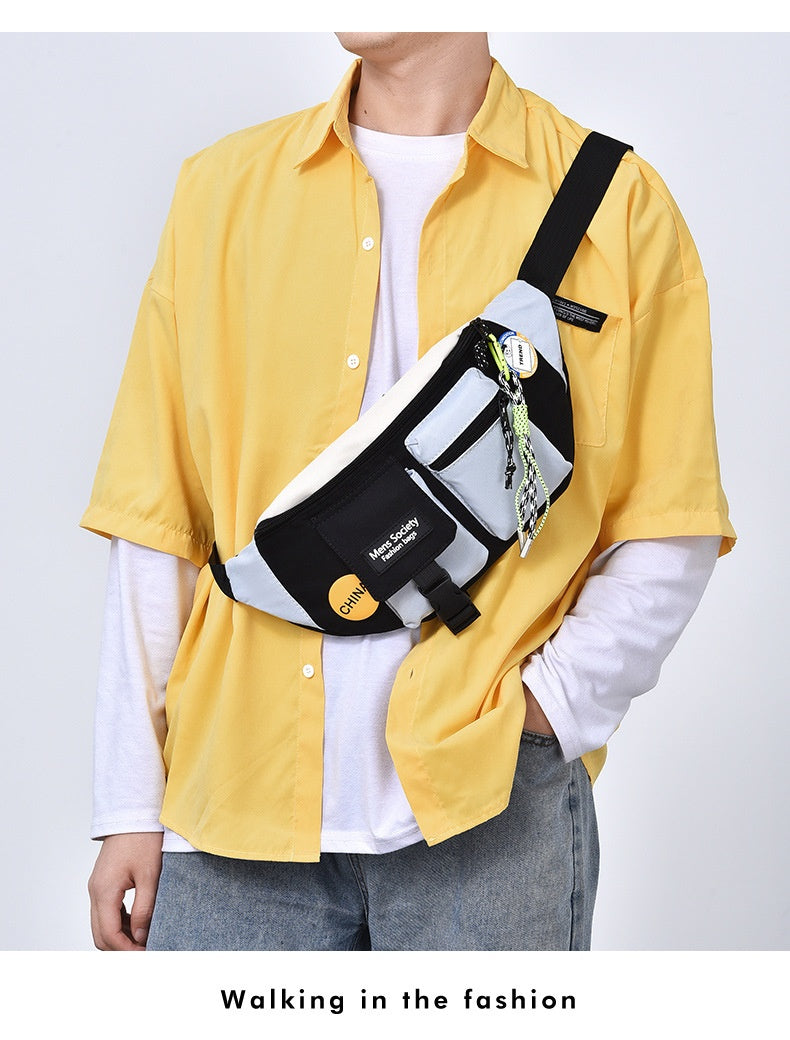 Men's Casual Crossbody Sports Canvas Waist Bag