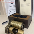 Brain Teaser Combination Lock Puzzle Gift Set, Retro Mini Lock Brain Game for Adults Teens — image 15