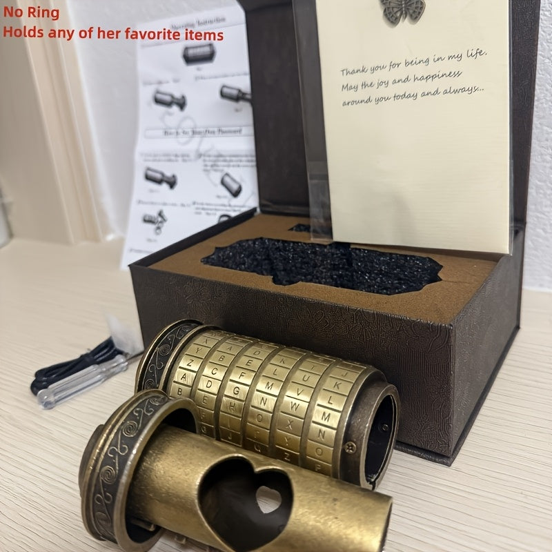 Brain Teaser Combination Lock Puzzle Gift Set, Retro Mini Lock Brain Game for Adults Teens — image 15