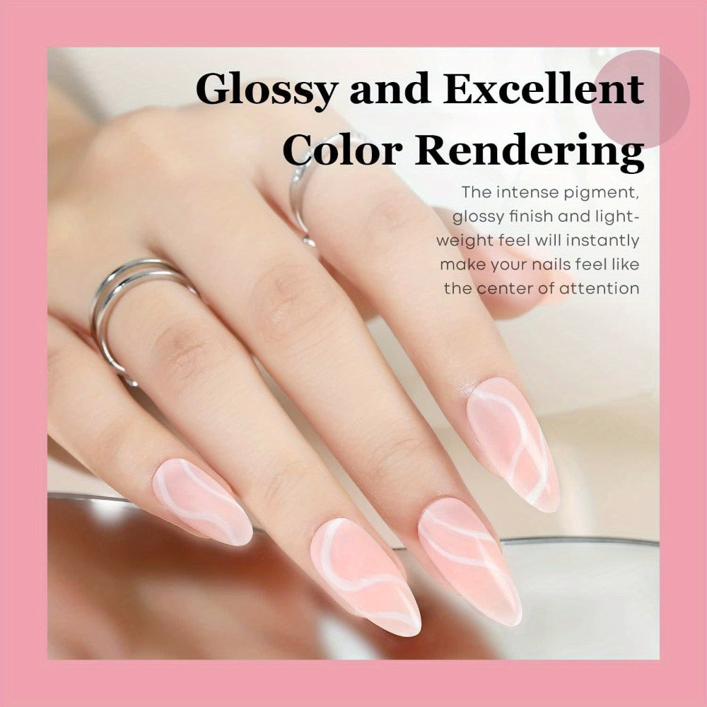 Dip Powder Nail Kit with NOCIS Label, Four Nude Gray Pink Powders, Three 10ml Liquids and Four Tools — image 21