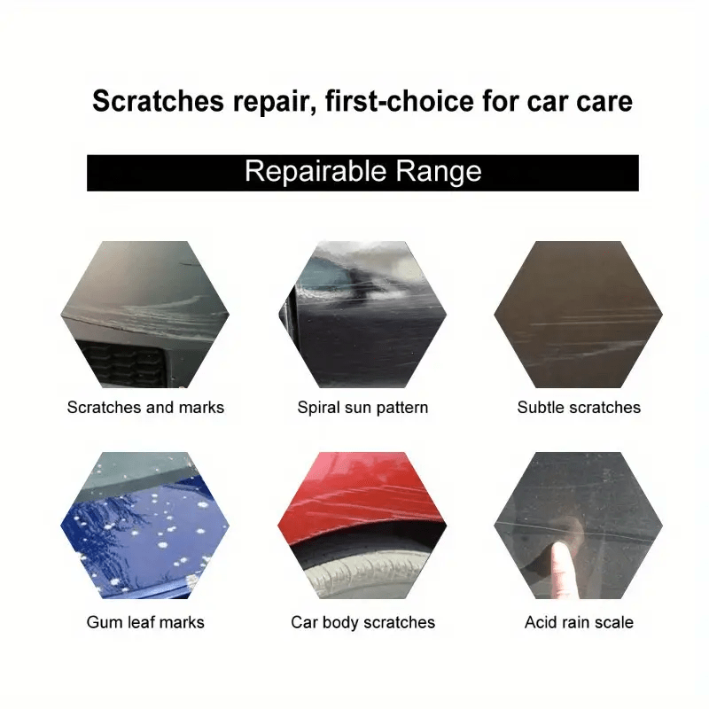 Car Scratch Repair Wax by V-Vaxy, Three 50ml Bottles with Three Sponges and Three Towels for Paint Application — image 16