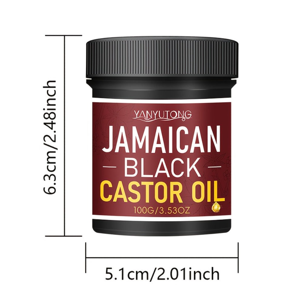 Hair Oil YANYUTONG Jamaican Black Castor 100g Red-Label Jar with Black Screw Lid for Hair and Scalp Application — image 4