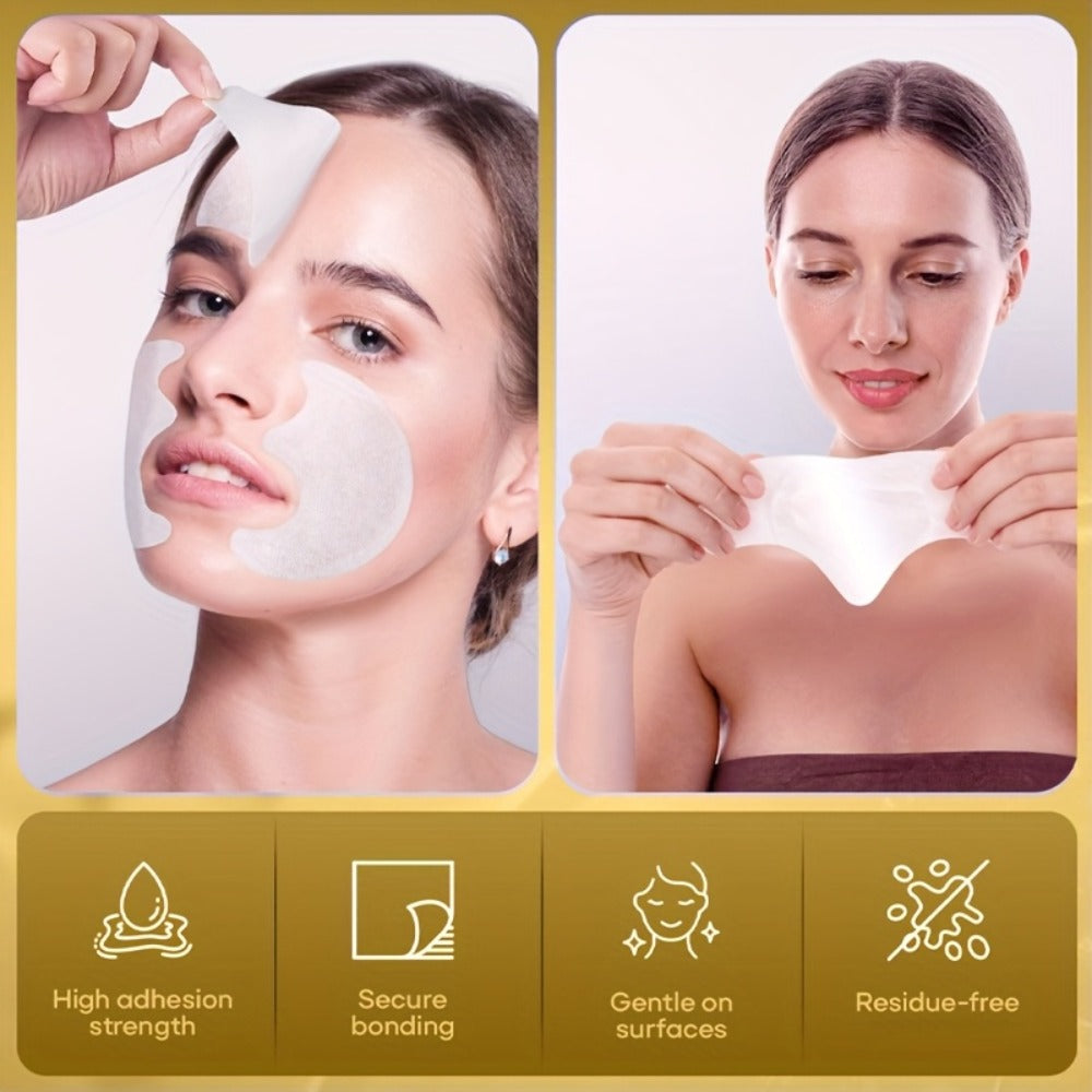 Anti-Wrinkle Face Patches 21pcs with Collagen Retinol Hyaluronic Acid & Aloe Vera – Forehead Smile Line Nasolabial Fold Overn