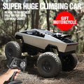 Giant 18 Inch RC Monster Truck with Free Bonus Mini RC Motorcycle, 4WD Powerful Climbing Shockproof Remote Control Pickup Tru