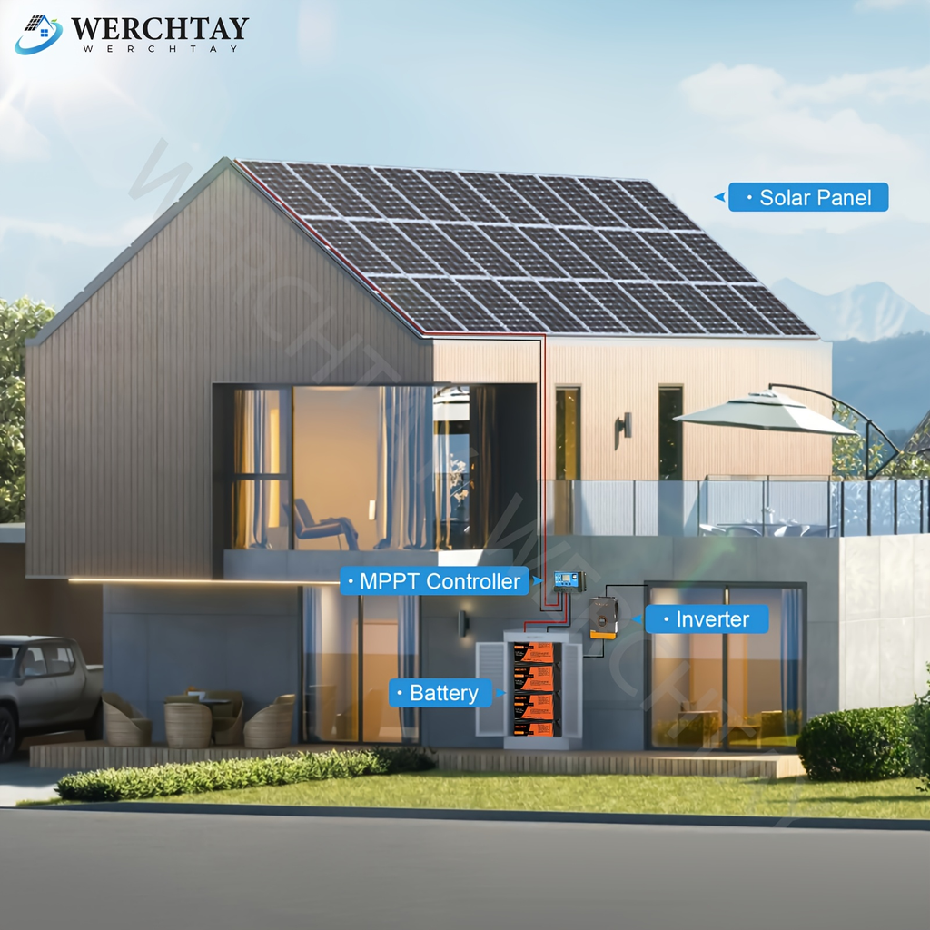 Single 100W Monocrystalline Solar Panel with 101 x 46 cm Frame and Attached PV Connector Cables — image 8