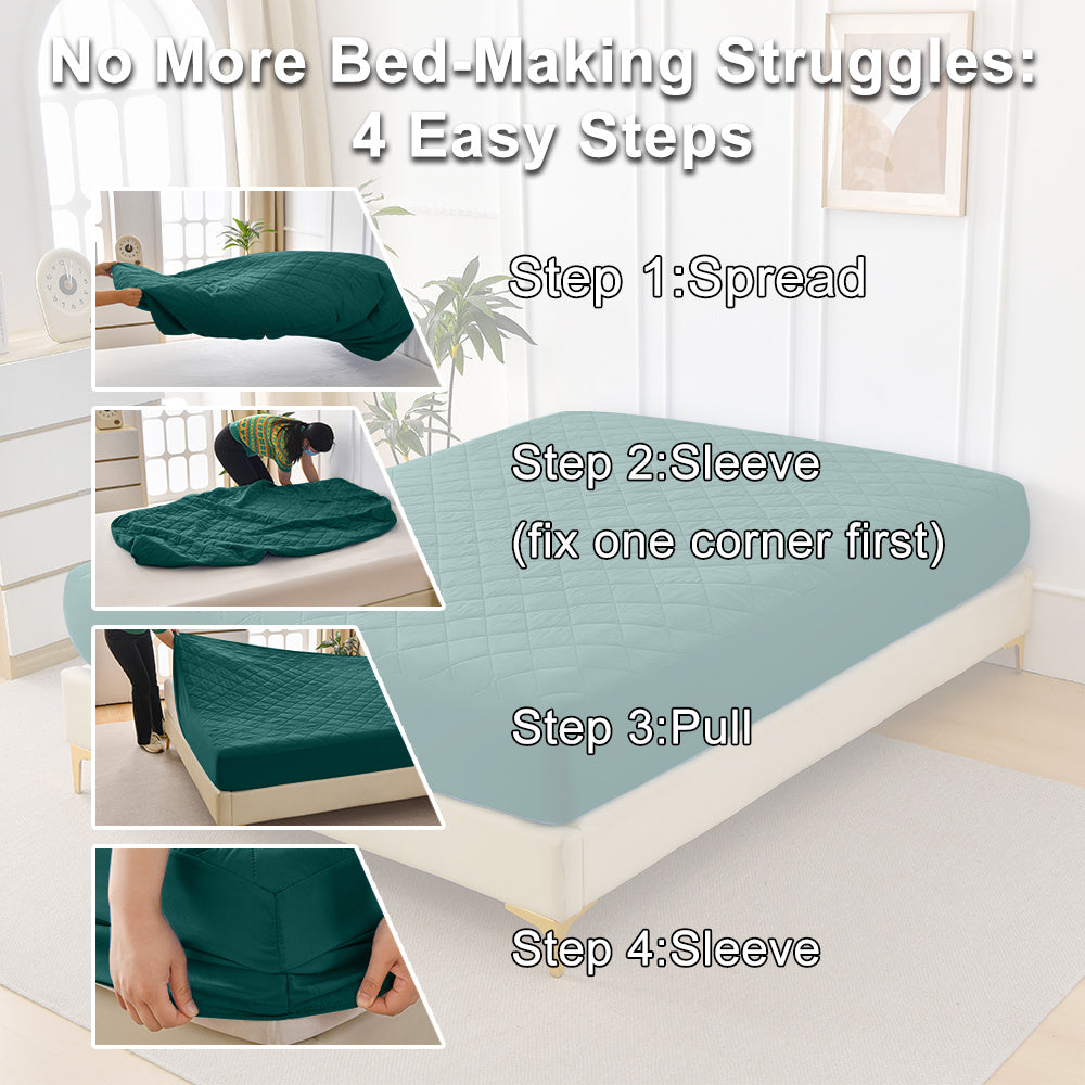 Diamond Grid Waterproof Mattress Protector