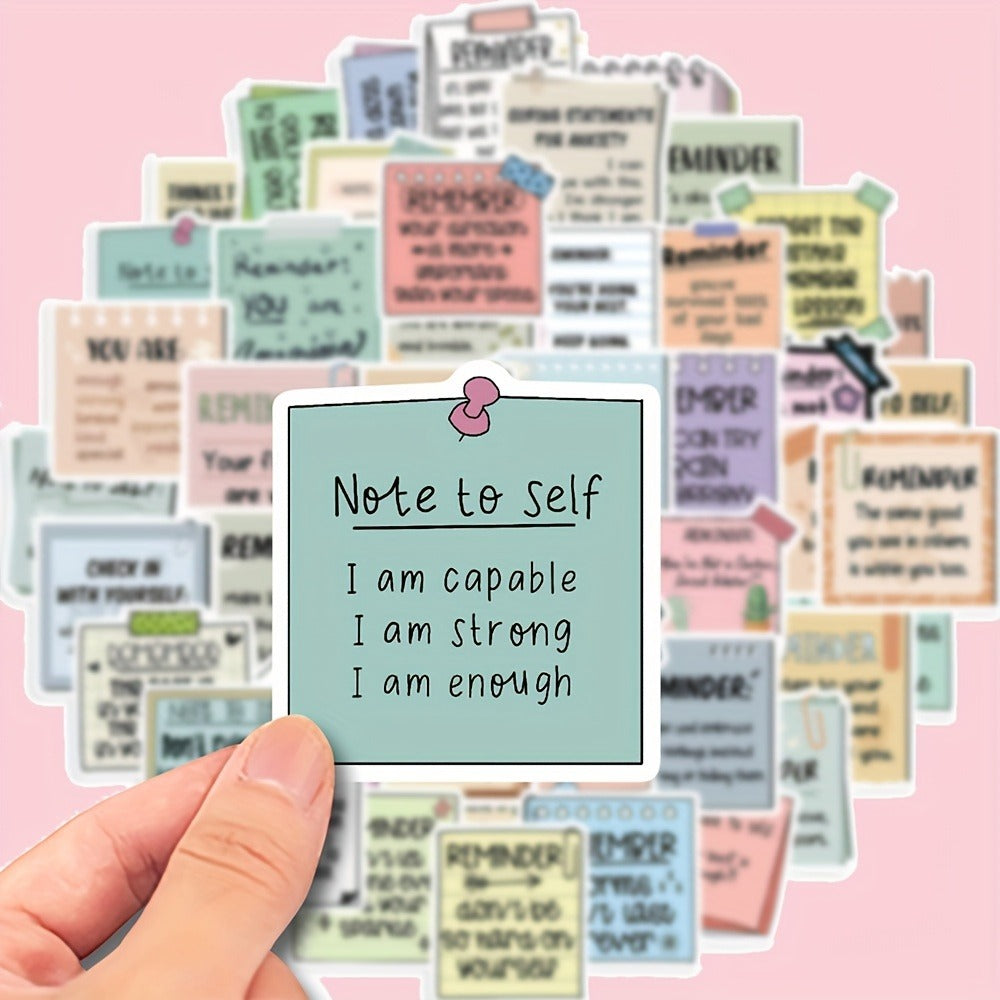 Motivational Stickers for Laptop 150pcs – Reusable Inspirational Vinyl Decals, Self-Affirmation Encouragement Stickers for Wa