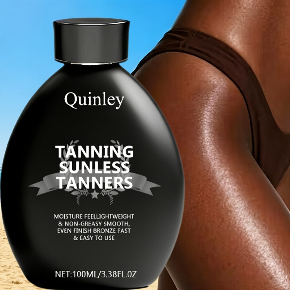 Sunless Self Tanner Lotion 3.38oz – Instant Deep Bronze Glow, Lightweight Non-Greasy Hydrating Self-Tanning Body Lotion — ima