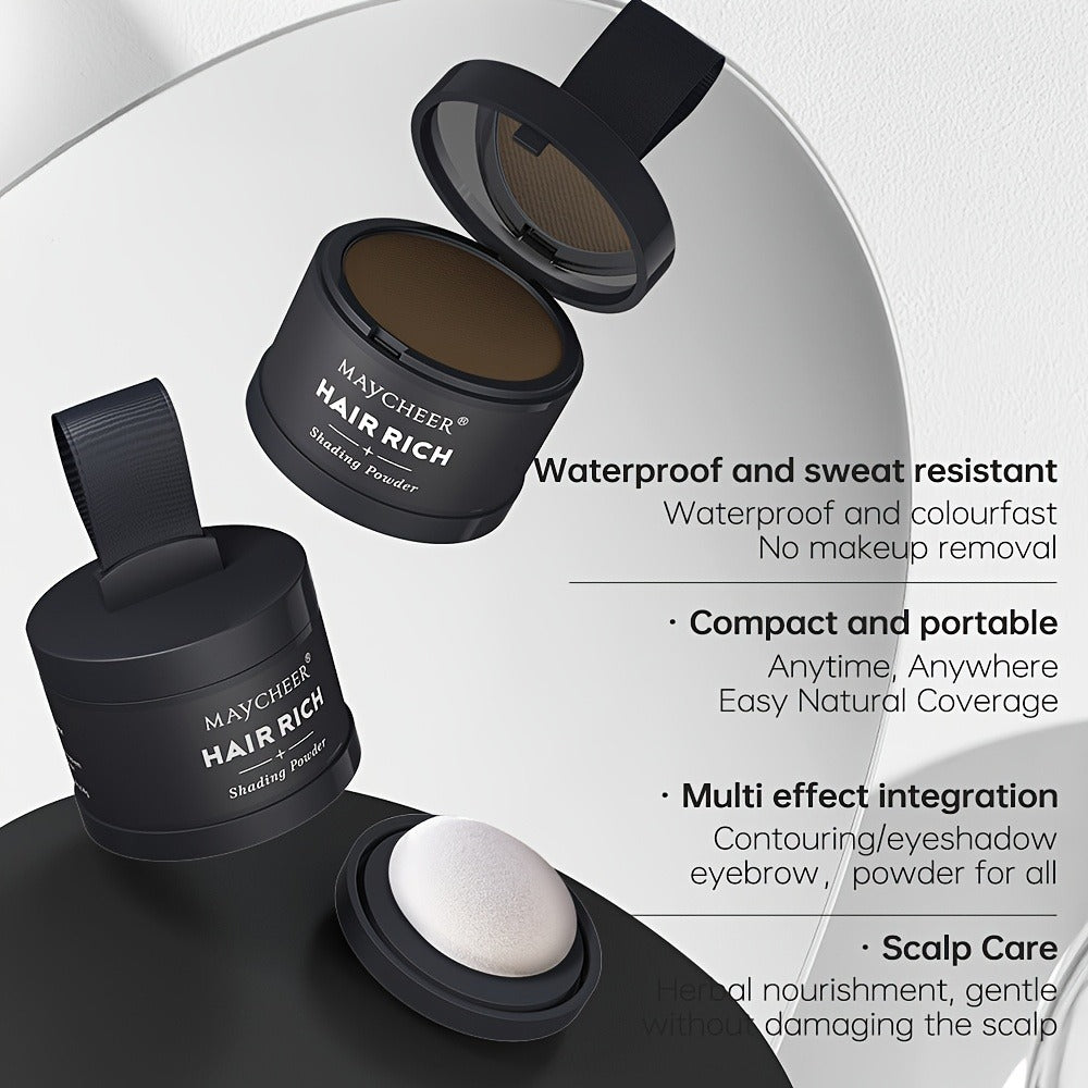 Beard Touch-Up Powder for Men - Instant Gray Coverage Beard Filler for Sparse Patchy Beard for Makeup, Travel and Everyday Va