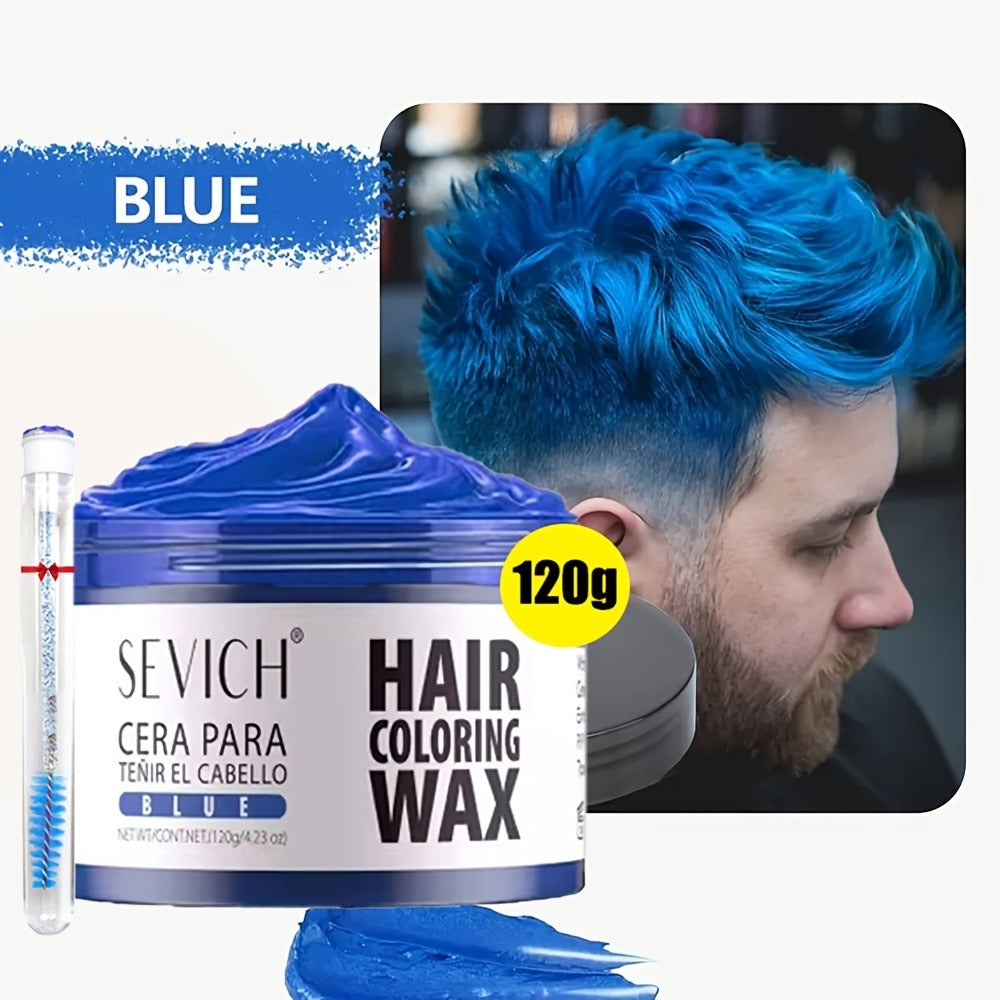 Instant Color Hair Wax 10 Shades – Temporary Hair Dye Wax Strong Hold Styling for Parties, Cosplay, Festivals & Halloween, Ea