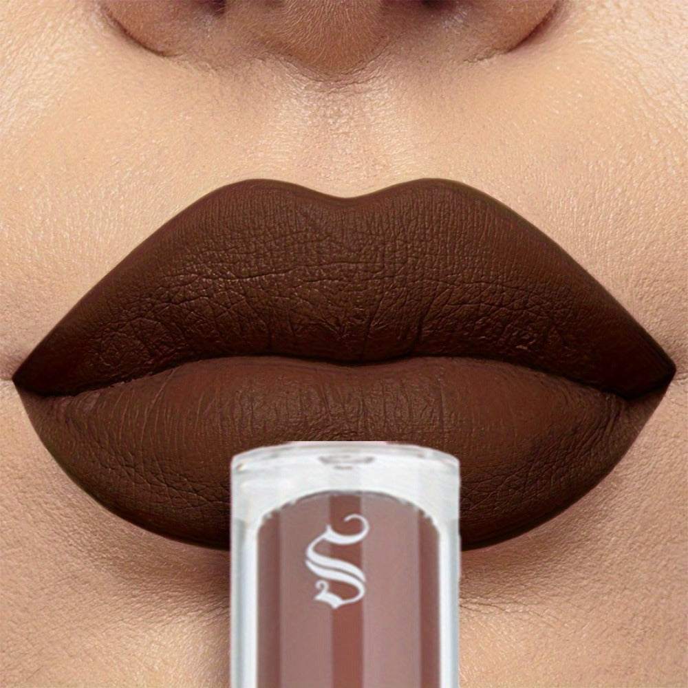 Bear Lip Glaze Set 3 Colors, Cute Bear Packaging Velvet Matte Waterproof Liquid Lipstick in Brown Pink & Red — image 23