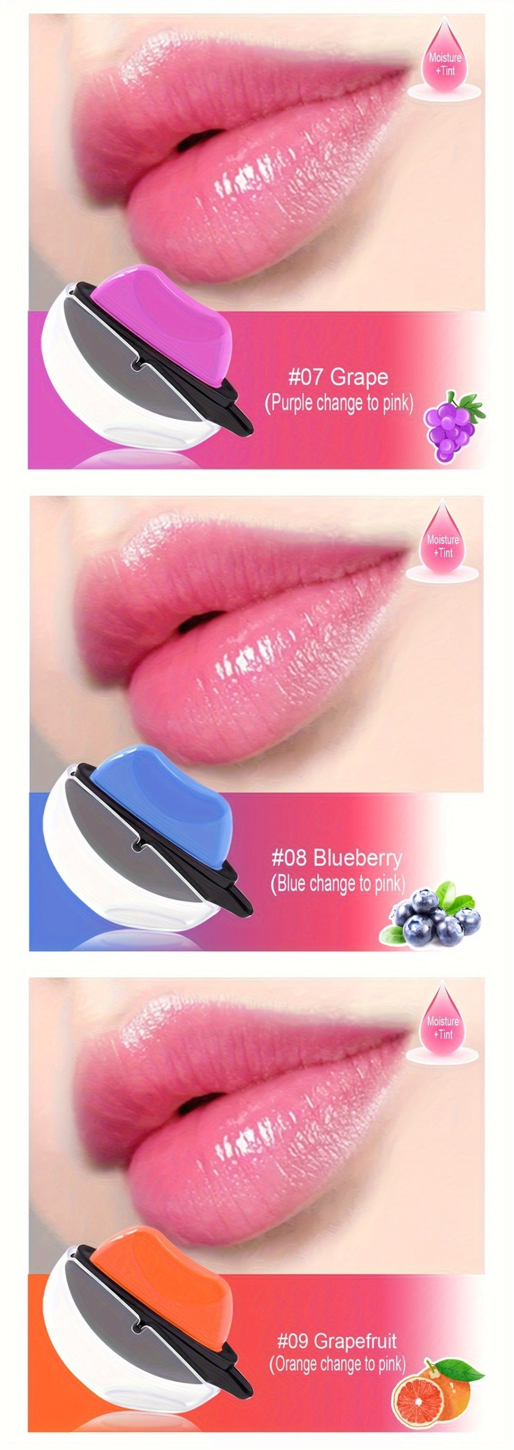 Lipstick Set, Mirsist 6-Piece Lip-Shaped Color Collection with Three Numbered Shade-Group Options — image 14