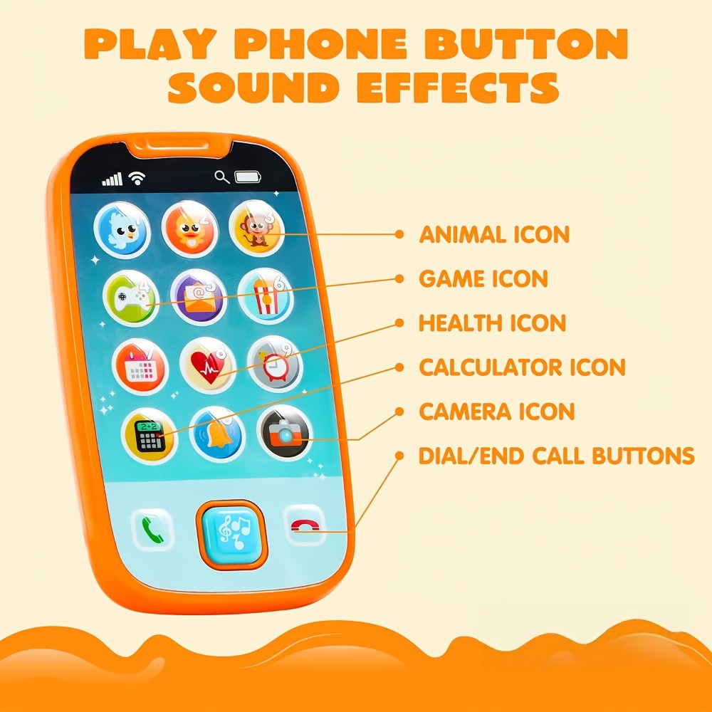 Baby Smartphone & Remote Control Toy Set with Horse, Pretend Play Phone with Music, Sound Effects & Learning Features — image