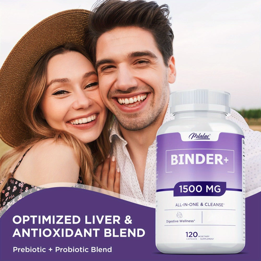 Dietary Supplement 13-in-1 Binder Capsules with Activated Charcoal, Zeolite and Bentonite Clay, 120 Count — image 4