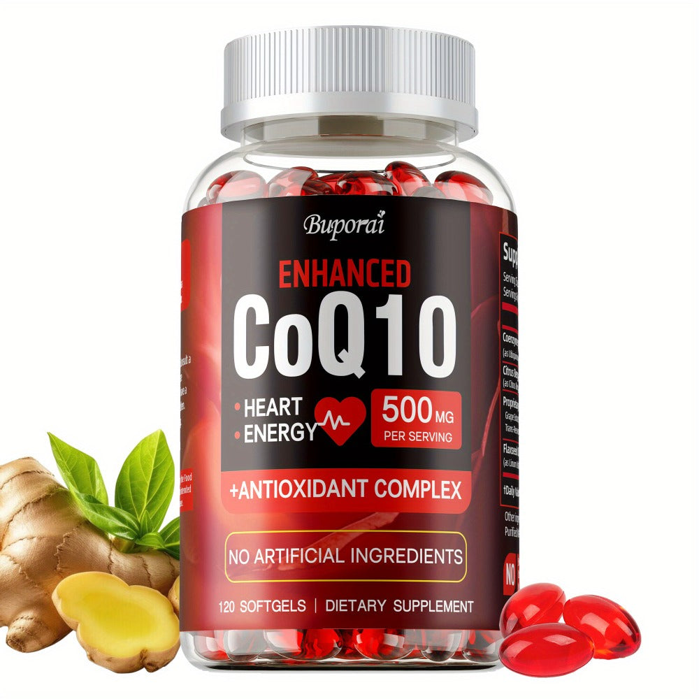 CoQ10 Coenzyme Q10 with Citrus Bergamot 120 Capsules, Heart Health, Brain & Cardiovascular Support — image 10