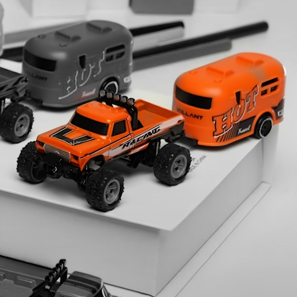 Mini Remote Control Pickup Truck with Detachable Trailer, Five Color Options and Spring Suspension — image 15
