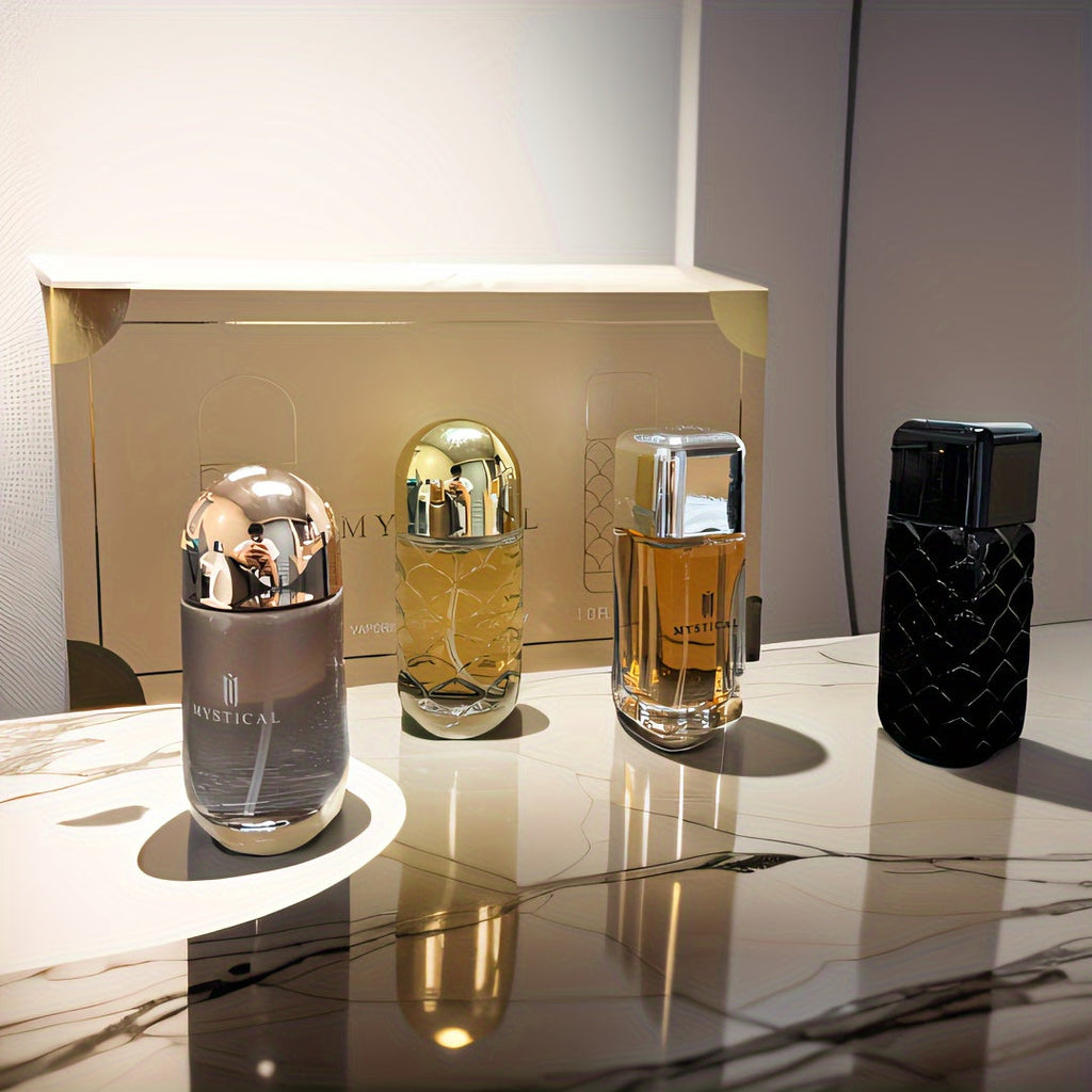 Perfume Gift Set Four Mini Spray Bottles in 20ml or 30ml Sizes with Mixed Bottle Shapes and Fitted Box — image 13