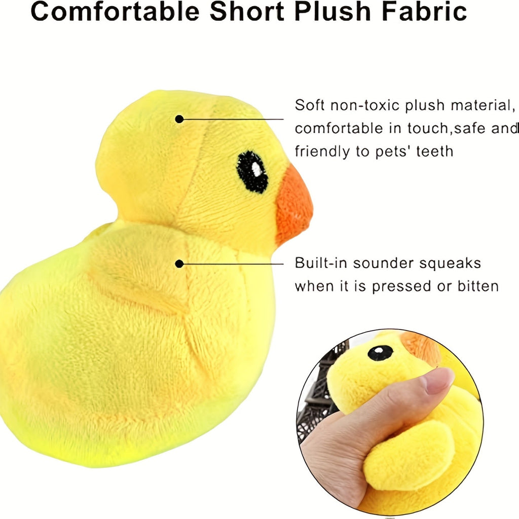 Fourteen-Piece Plush Dog Toy Set with Fruit, Vegetable and Snack Shapes for Supervised Squeaky Play — image 1