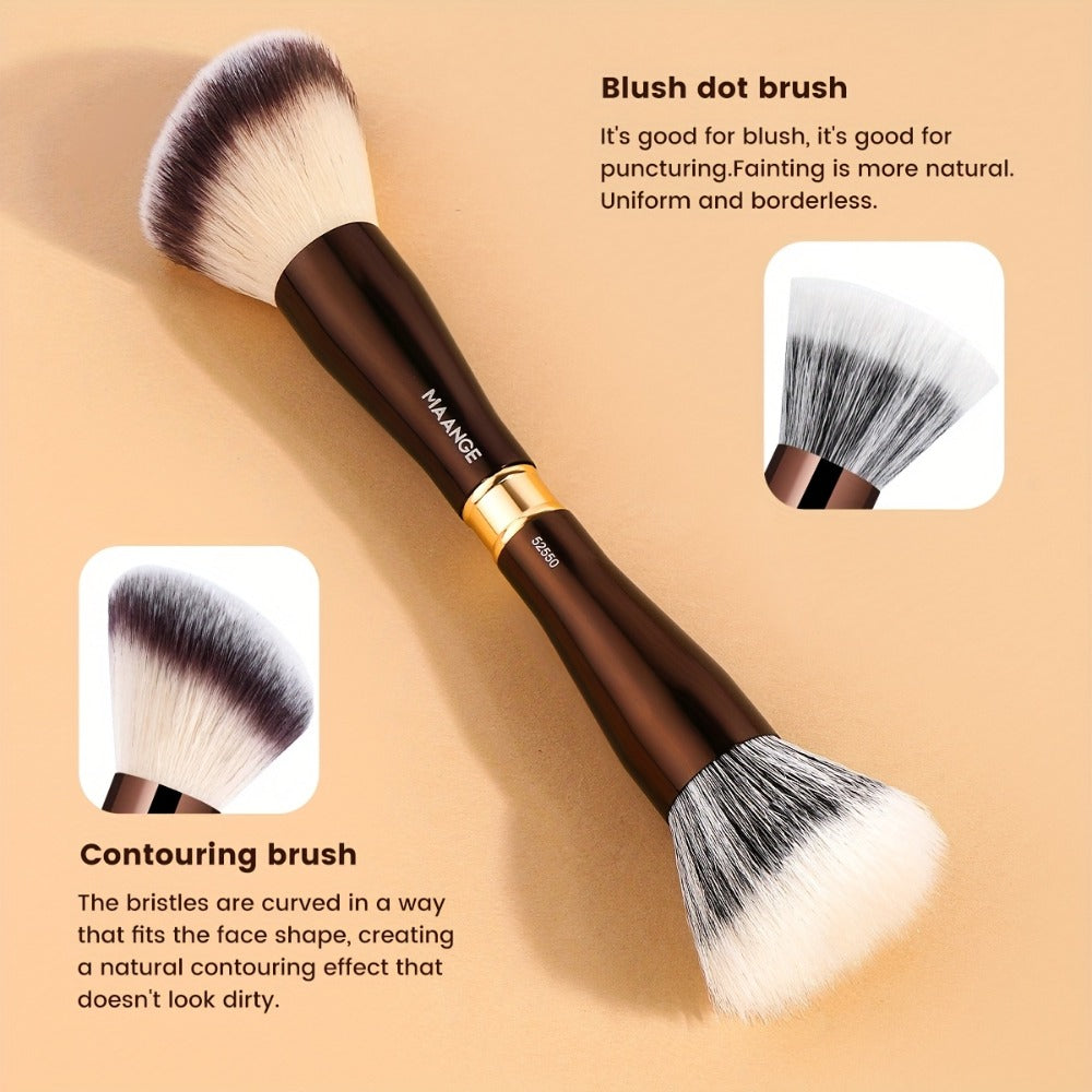 Makeup Brush Set, 8-Piece Double-Ended Collection with 16 Brush Heads, Aluminum Alloy Handles and Storage Box — image 10