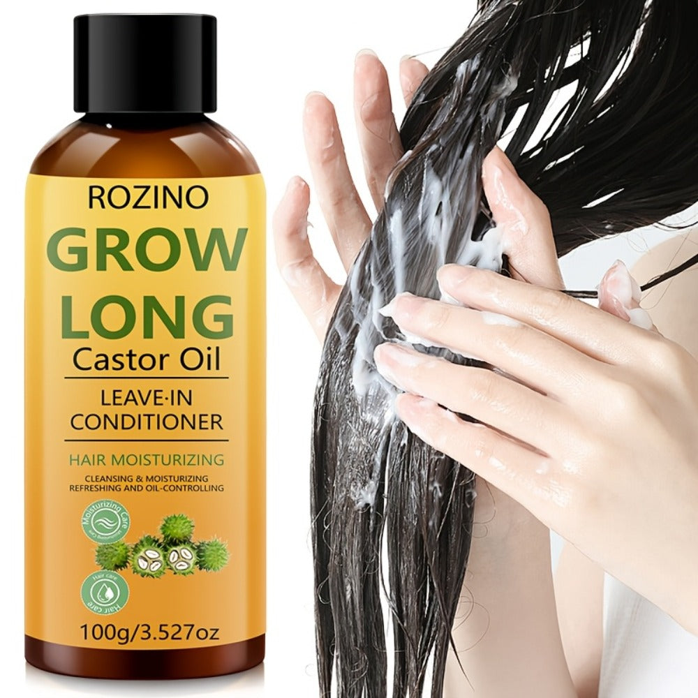 Deep Castor Oil Hair Conditioner 100ml Thickening Scalp Treatment for Bath Time, Home Spa and Personal Care — image 8