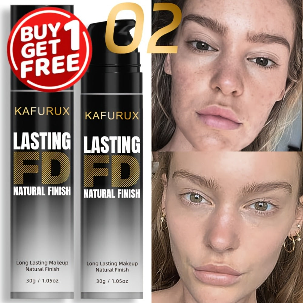 KAFURUX Liquid Foundation Two-Bottle Set with Pump Dispensers and Eight Matching Shade Pairs — image 5