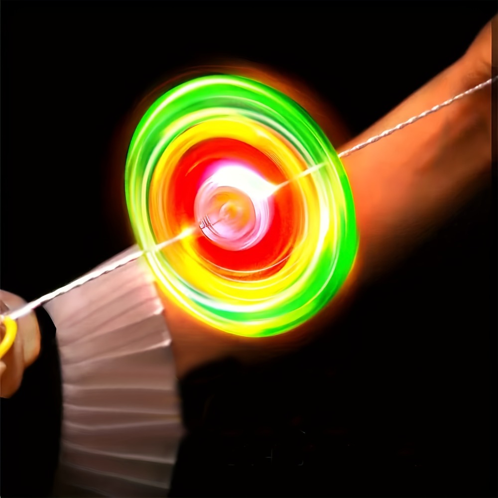 Thirty Pull-String Flywheel Spinner Toys with Four Assorted Colors and Pictured 7cm Wheel Diameter — image 3