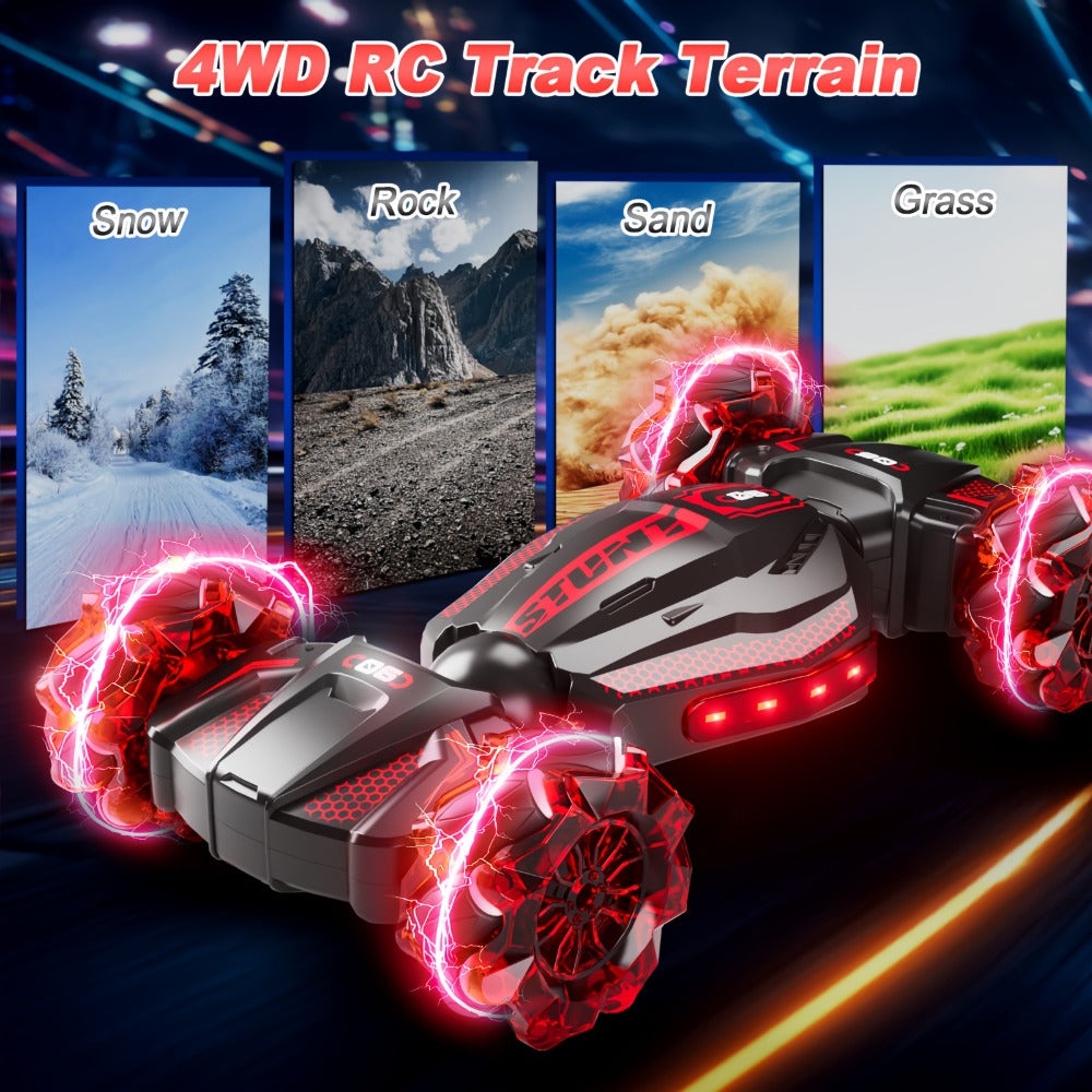 Remote Control Car Stunt Racer with Dual Remotes and LED Lights — image 11