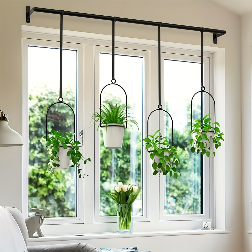 Hanging Planter | Adjustable Metal Wall Rack Indoor Herb Window Pot — image 3