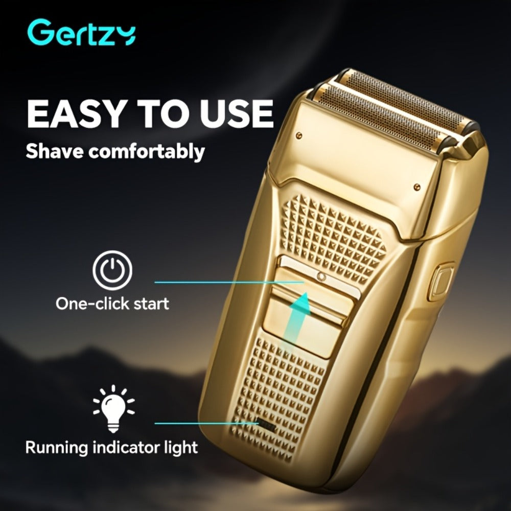 Electric Foil Shaver for Men 4-in-1 Bald Head Shaver Dual Head USB Rechargeable Cordless, for Everyday Face, Beard and Body G