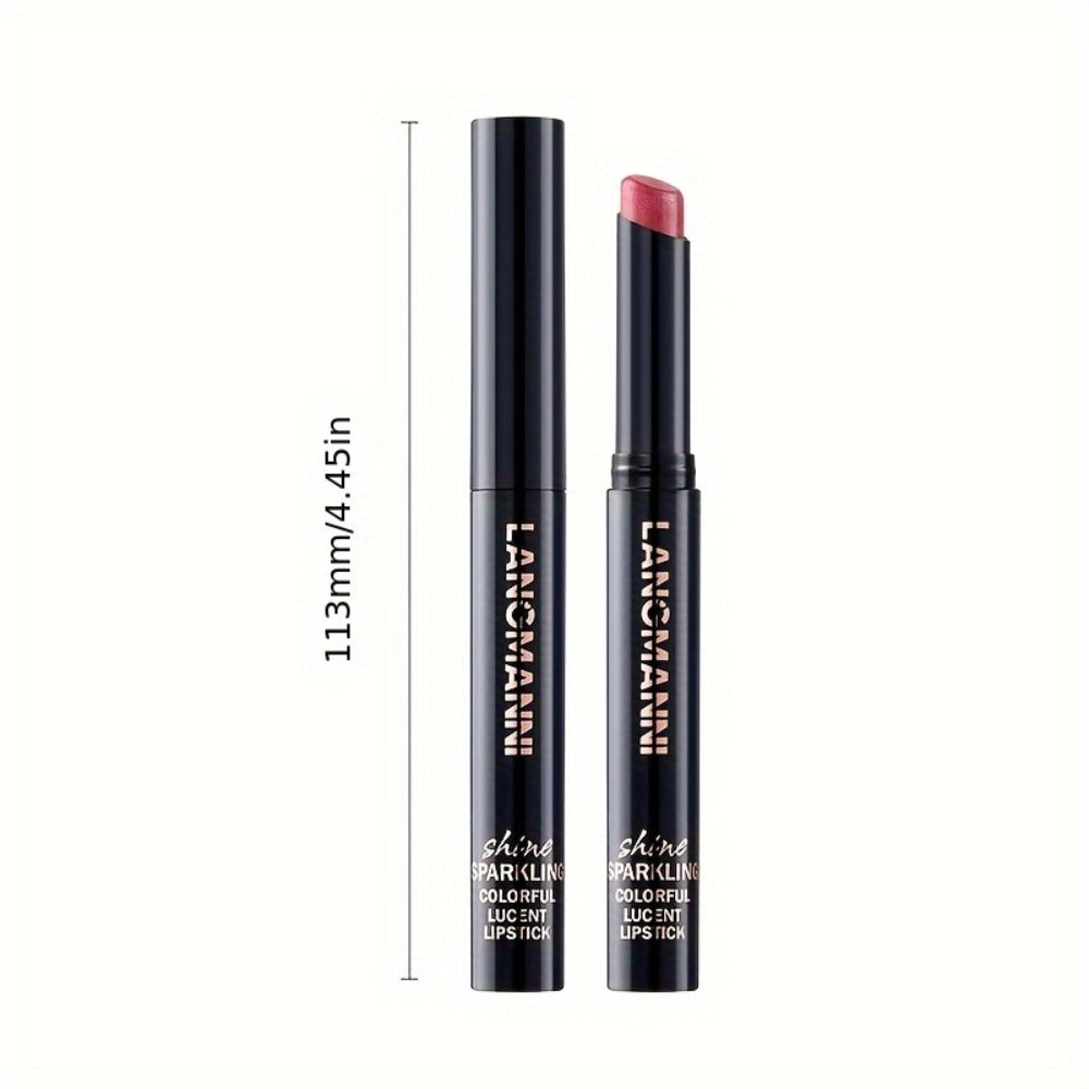 Lipstick Set, LANCMANNI 5-Color Angled-Tip Shine Collection with Two numbered shade-group Options — image 4