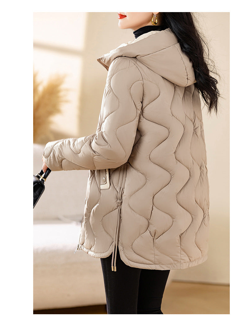 Winter Disposable Cotton-padded Coat For Women Padded Down Jacket Korean Style Mid-length Warm Jacket For Women