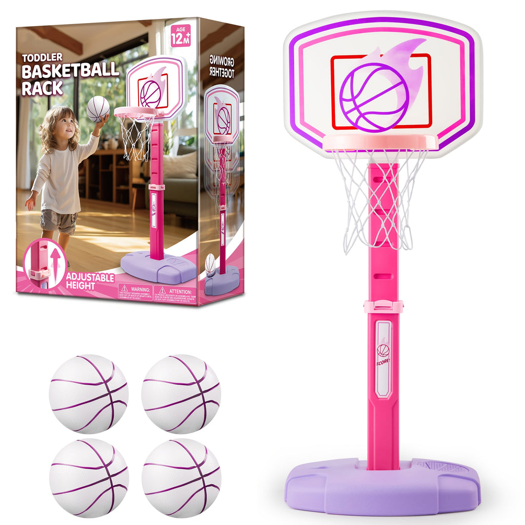 Toddler Basketball Hoop Adjustable Height 2.5-3.5ft Kids Basketball Goal with the Listed Color, Size or Set Options for Every