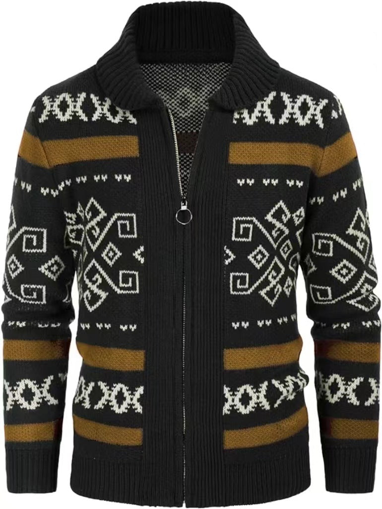 Slim-fit High-quality Men's Knit Cardigan