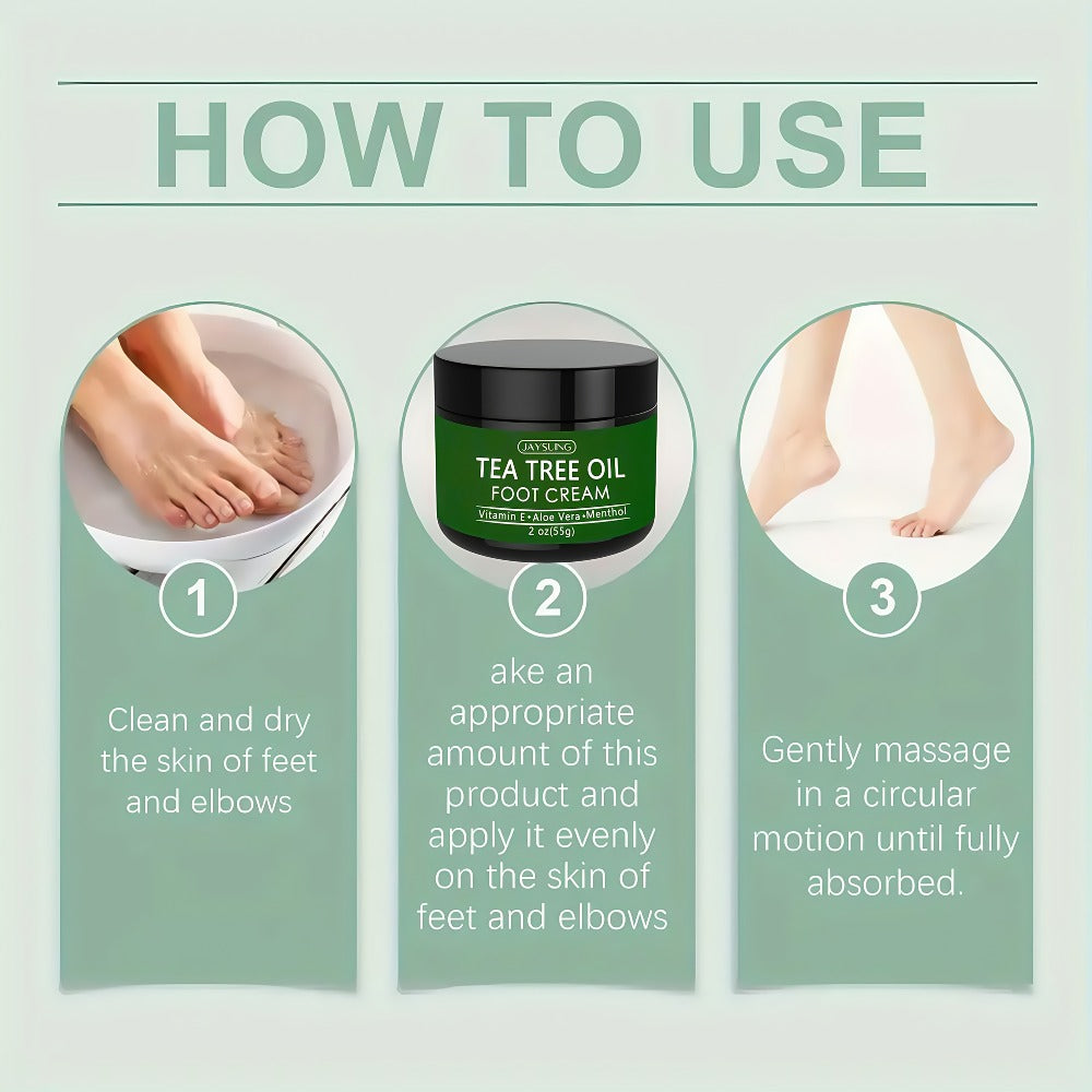 Tea Tree Oil & Coconut Oil Foot & Hand Cream 2-Pack, Deep Moisturizing for Dry Cracked Heels, Rough Hands & — image 9