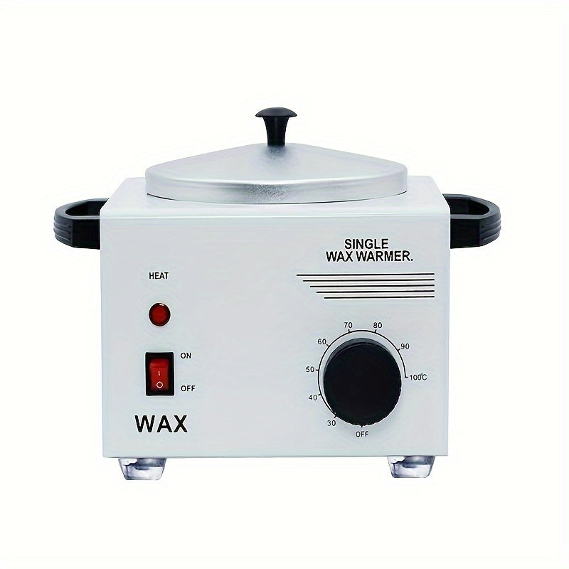 Electric Wax Warmer Kit Adjustable Temperature 0-100°C Aluminum Pot Anti-Scald – Professional Hair Removal Wax Heater Machine