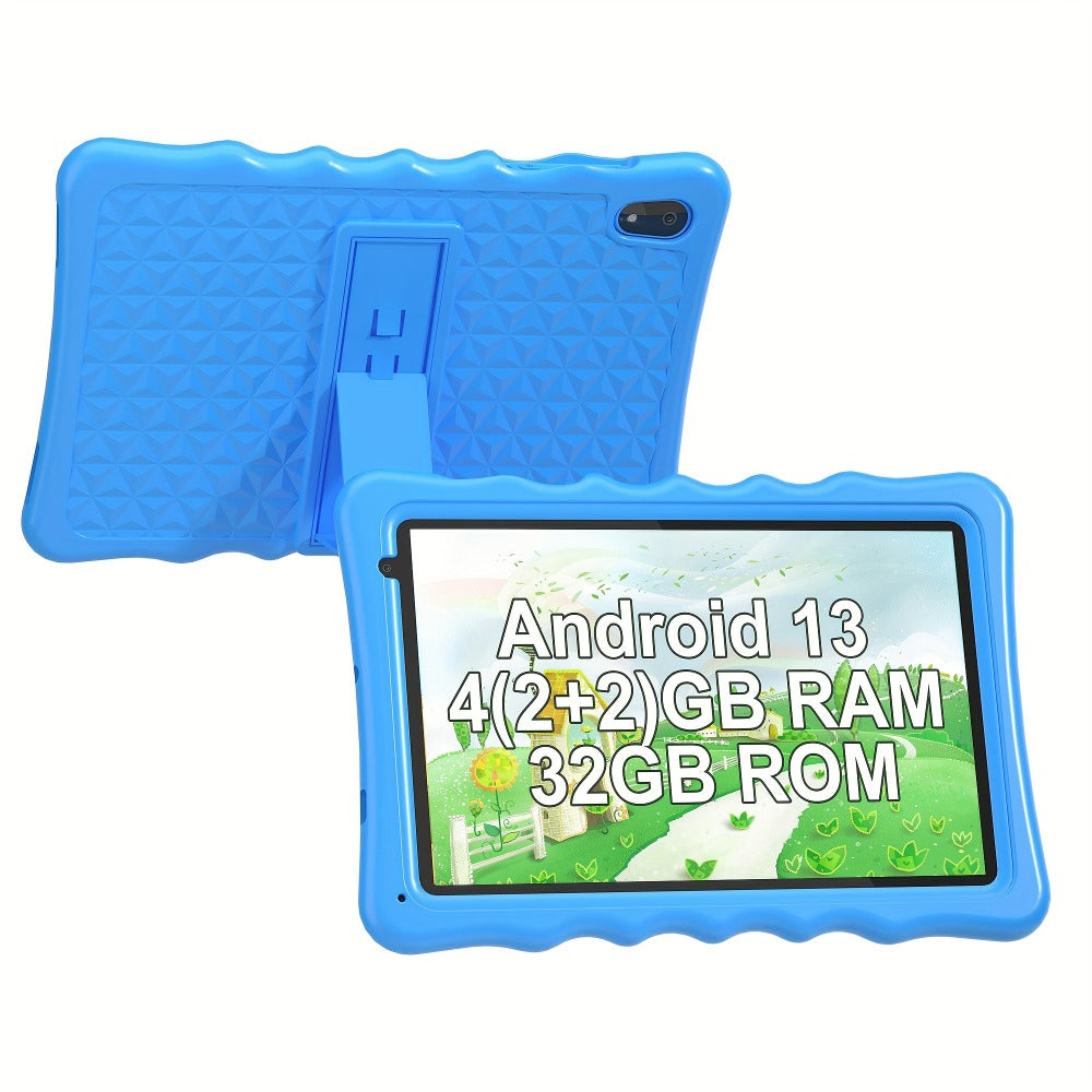 Kids Tablet 10.1 Inch with Android 13, 4GB RAM, 32GB Storage, 6000mAh Battery and Protective Case — image 1