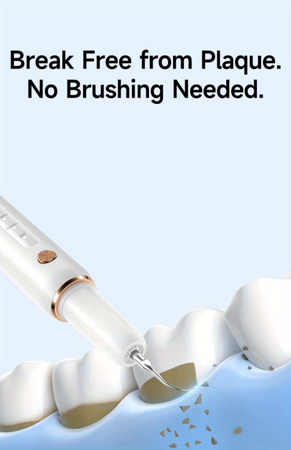 Ultrasonic Tartar Remover Electric Tooth Cleaner 5-Speed IPX6 Waterproof USB Rechargeable Dental Scaler — image 13