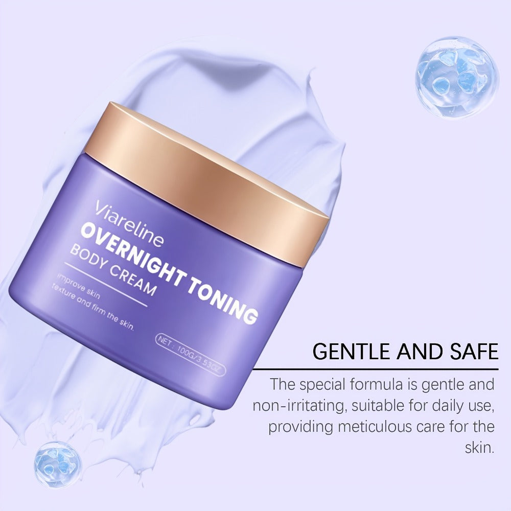 Body Firming Cream Night – Lifting & Tightening with Plant Extracts | 24H Hydration Moisturizer for Abdomen Thighs Buttocks |