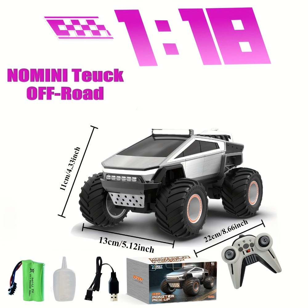 Remote Control Car, Cybertruck-Style 1:14 and 1:18 Pickup Models with 2.4GHz Control, LEDs and Spray Effect — image 5