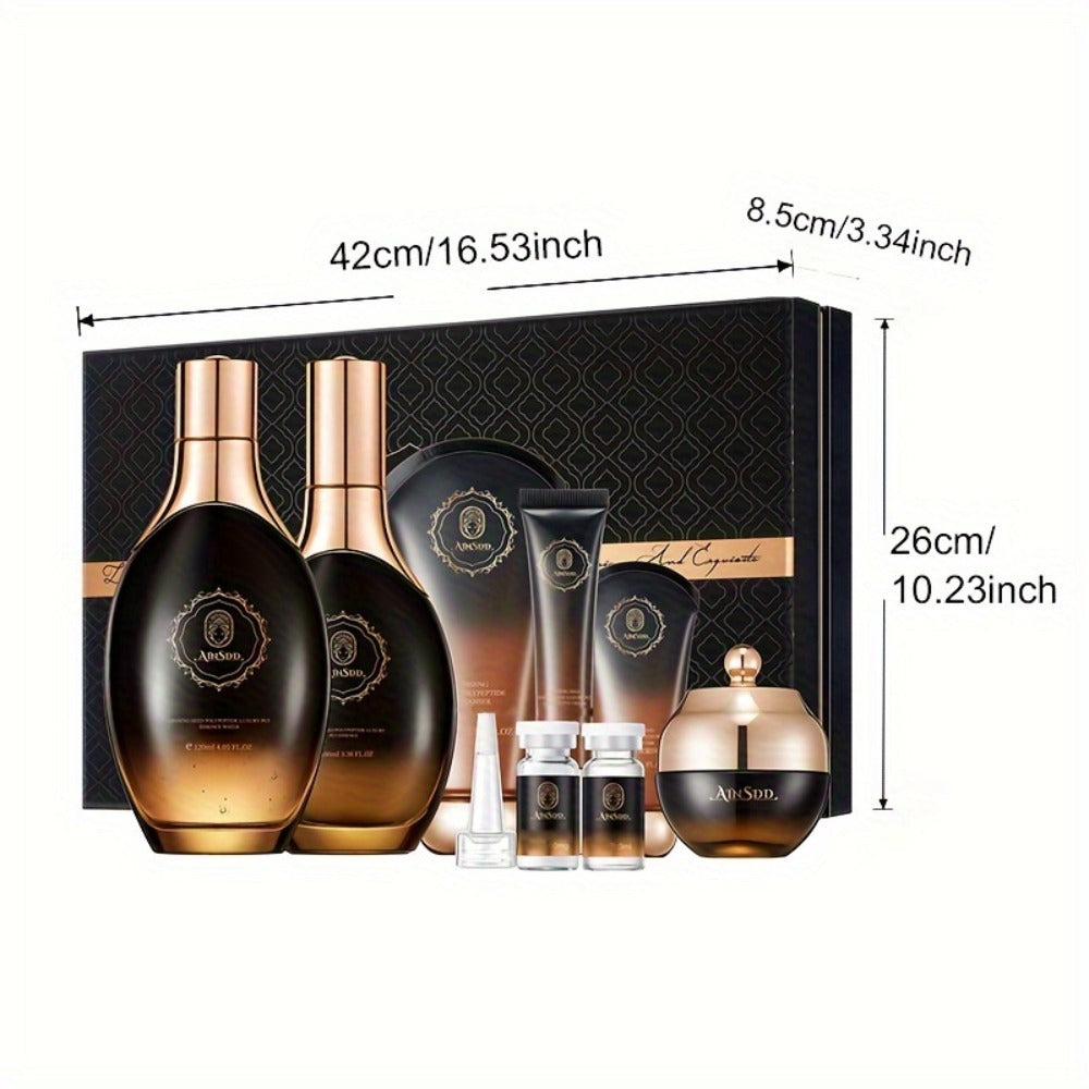 12-Piece Ginseng Seed Peptide Skincare Gift Set with Toner, Essence, Lotion, Cream and Eye-Care Collection — image 4