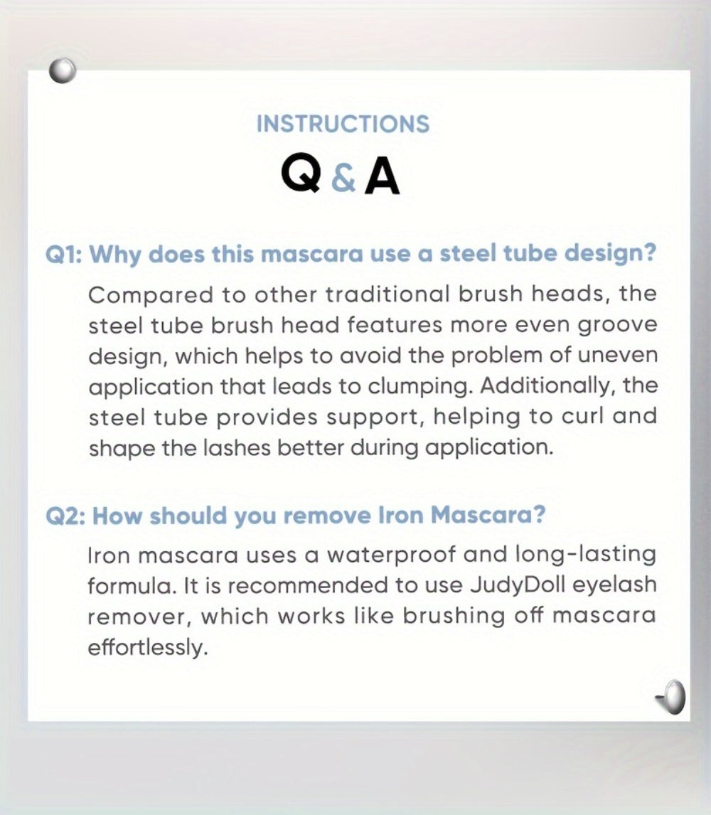 JUDYDOLL Mascara in Black or Brown with Curling or Precision Metal Applicator Designs and Slim Gray Tubes — image 24