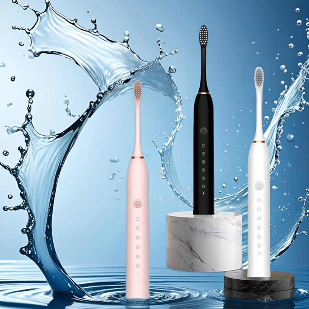 Electric Toothbrush with Six Brushing Modes, Two-Minute Timer, USB Charging and Three Color Options — image 2