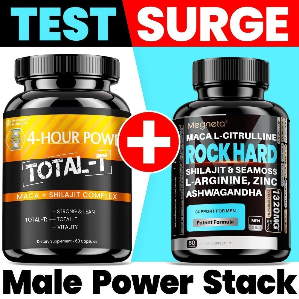 Men's Daily Fuel Supplement 2-Pack, Blue Strength 5-in-1 Formula with Maca, Ashwagandha, Tongkat Ali — image 1