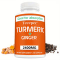 Herbal Supplement with Tecepec Label, Turmeric Ginger and Black Pepper 2400mg Capsules, 120 Count — image 8