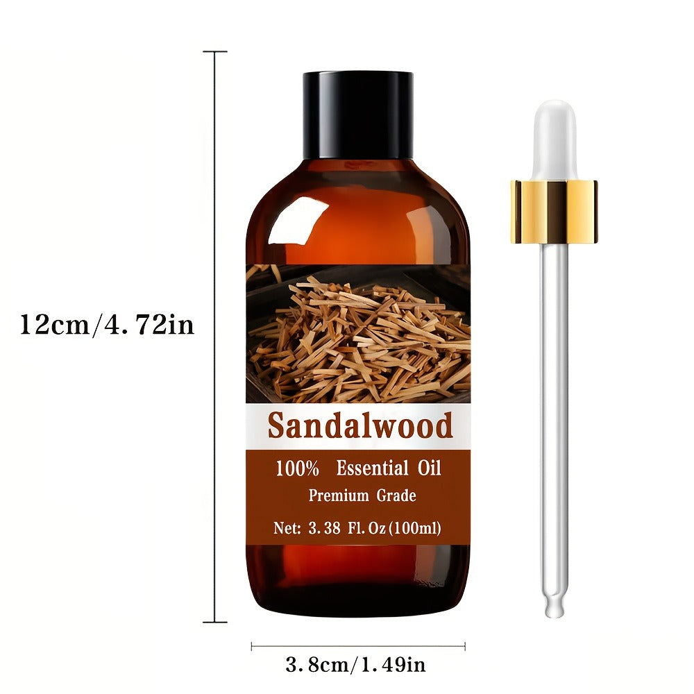 Essential Oil Sandalwood Warm Woody Aroma in 100ml Bottle for Diluted Topical, Diffuser and Massage Use — image 5