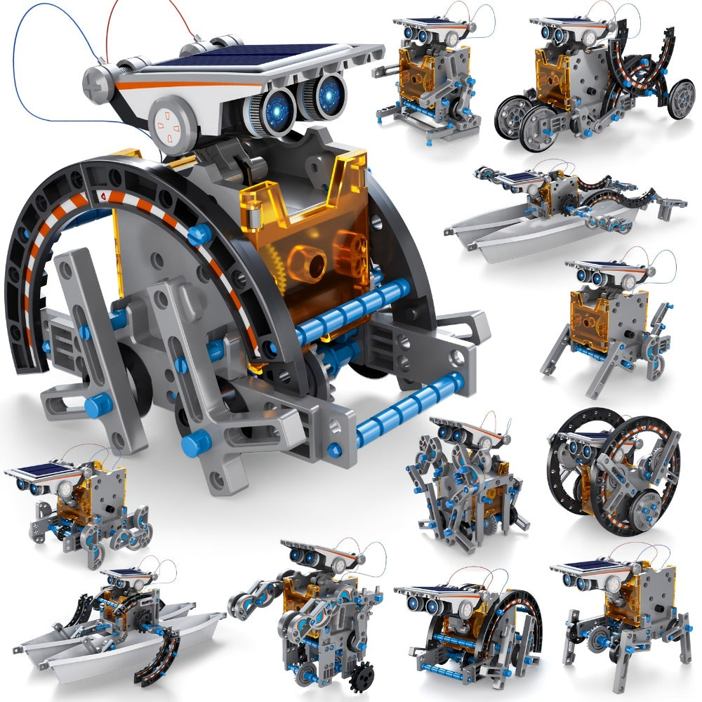 12-in-1 Solar Robot Kit for Kids Ages 8-13, Build Your Own Solar Powered Robot, STEM Engineering Building Toy — image 5