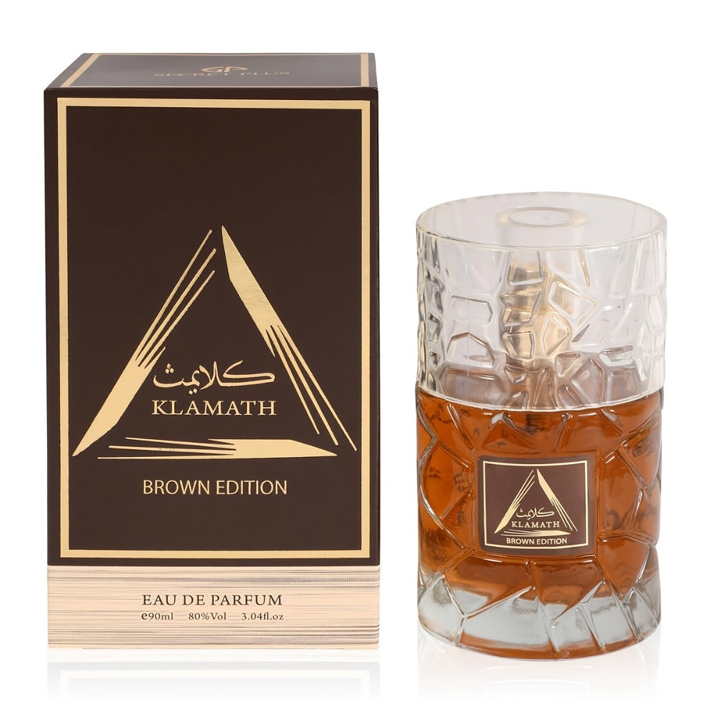 Men's Eau de Toilette Spicy Cologne Vanilla Amber Cinnamon Bergamot Tonka Bean Day to Night Fragrance Klamath Deliur Brown Ed