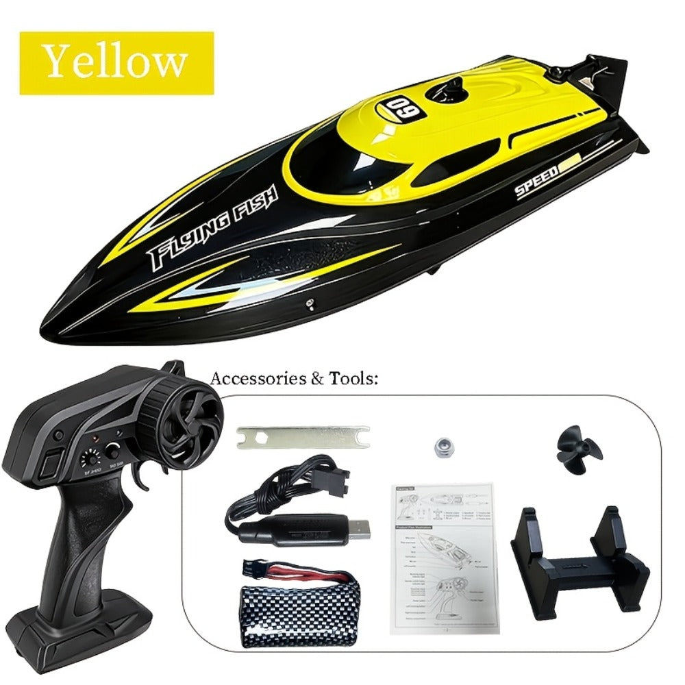 RC Speedboat 30KM/H with LED Night Navigation Lights with the Listed Color, Size or Set Options for Everyday Use — image 10