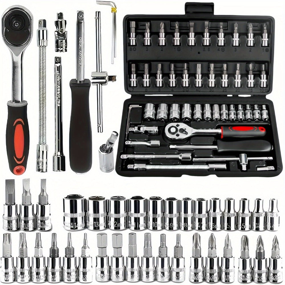 Automotive Socket and Hand Tool Kit in 45-Piece Case or 898-Piece Rolling Cabinet Checkout Options — image 11